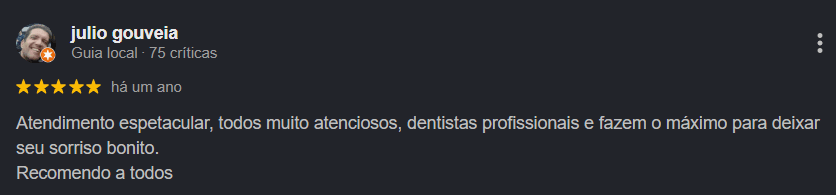 Avaliação Google 10 — 5 estrelas
