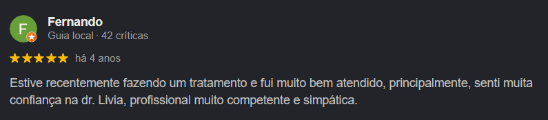 Avaliação Google 6 — 5 estrelas